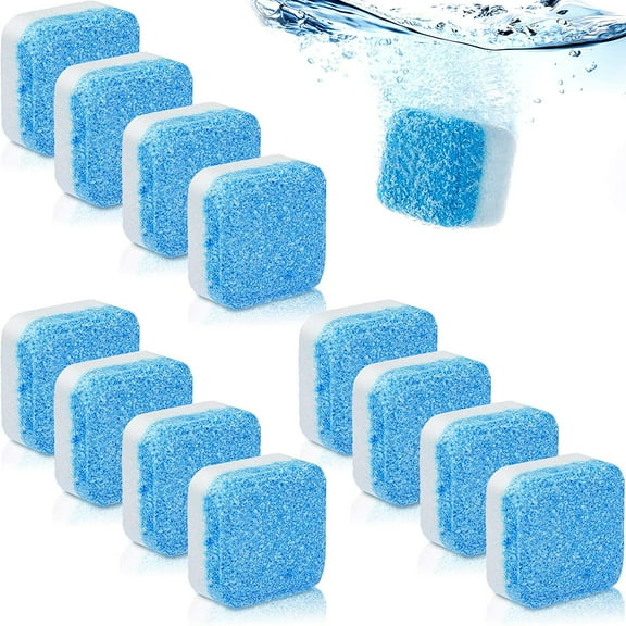 Washing Cleaner Tablets, 12 Solid Deep Cleaning Tablet, Finally Clean All Wash Machines