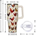 thumbnail image 2 of Sunflower Gifts Cup for Women Girls, 40oz Tumbler with Handle and Straw Lid, Stainless Steel Double Walled Insulated Mug Water Bottle, Sun Flowers Floral Lover Birthday Gift Idea, 2 of 6