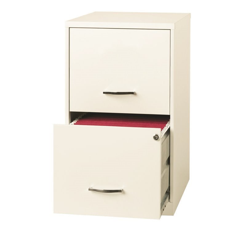Scranton & Co 18" Deep 2 Drawer File Cabinet in Pearl ...