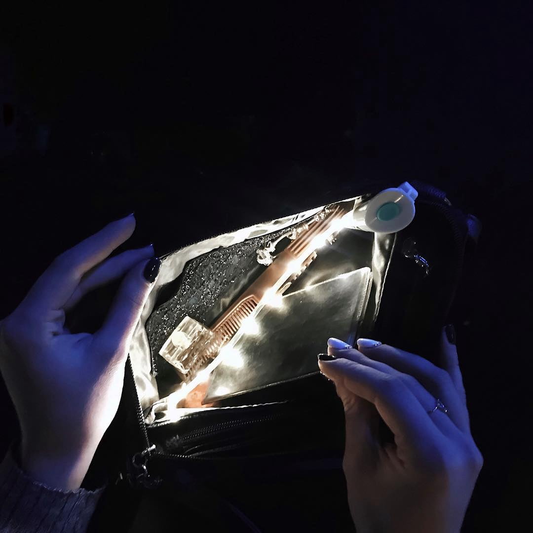 BimBim's Bag Light with Gift Box - Purse Handbag Light Flexible LED Flashlight - Unique Gift Idea for Woman