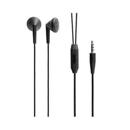 Headset OEM 3.5mm Hands-free Earphones Dual Earbuds Headphones Earpieces Microphone Stereo Wired [Black] Compatible With iPhone SE 5C 5
