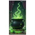 thumbnail image 1 of Bannière Chaudron Fumée Verte Halloween Potion Araignée Effrayante pour Décoration de Maison Hantée Fête Halloween, 1 of 5