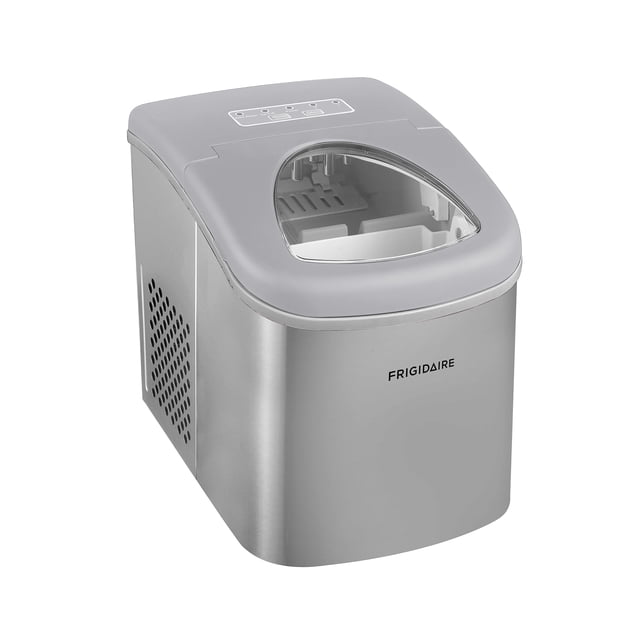 Frigidaire 26 lbs. Bullet Ice Maker, Countertop Ice Machine with LED Controls, Stainless Steel