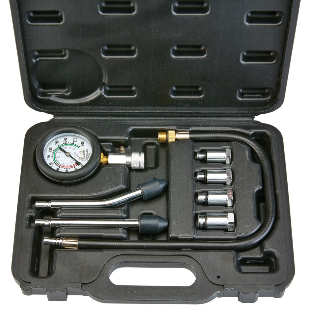 Pittsburgh Automotive Compression Test Kit 8 Pc 0300 PSI Heavy Duty
