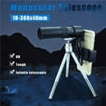 thumbnail image 2 of Soidarity 4K 10-300X40mm Super Teleobjetivo Monocular Telescopio con Telescopio HD portátil de alta potencia para observación de Prismáticos No.2 Soidarity OD016291-02, 2 of 6