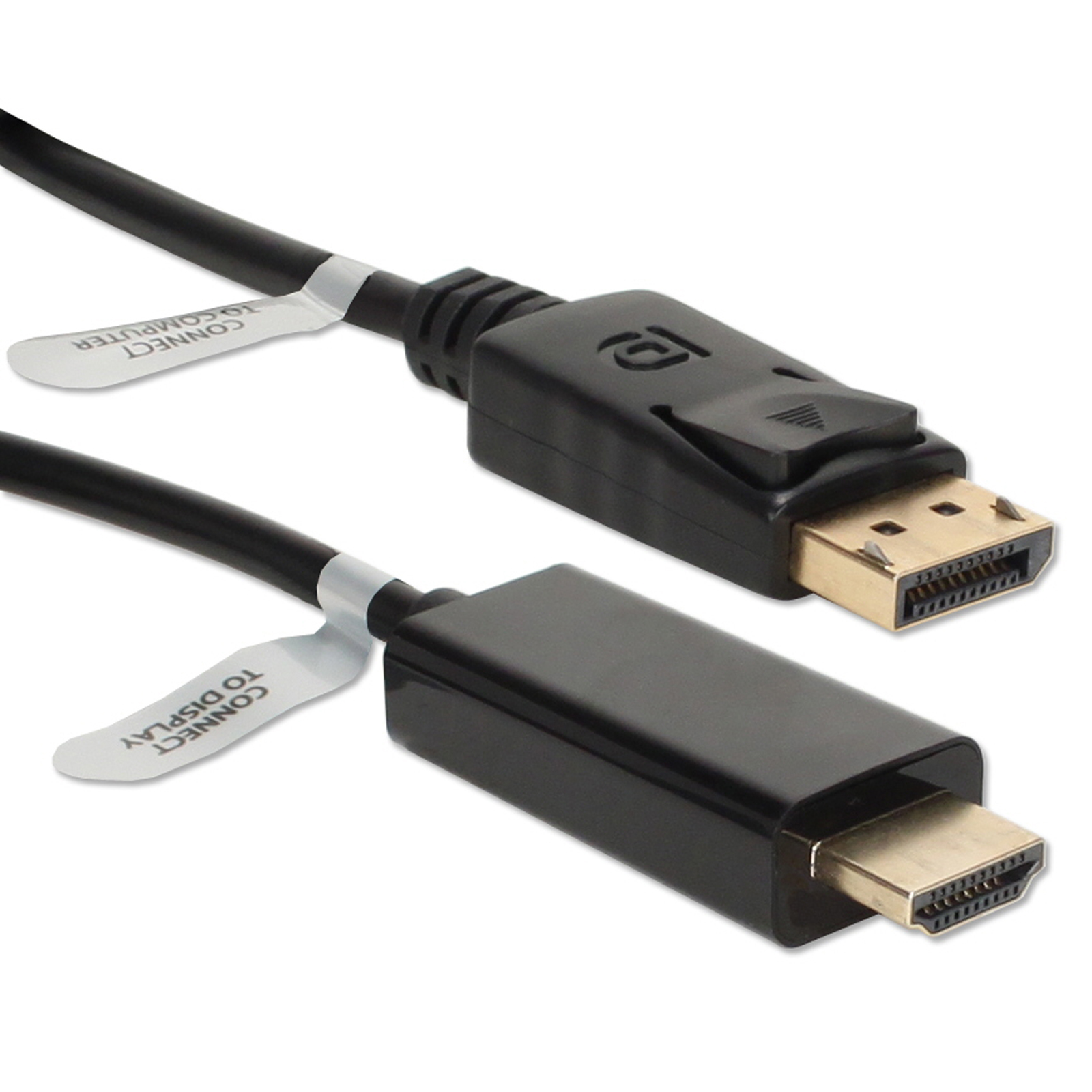 QVS 10ft DisplayPort to HDMI Digital A/V Cable