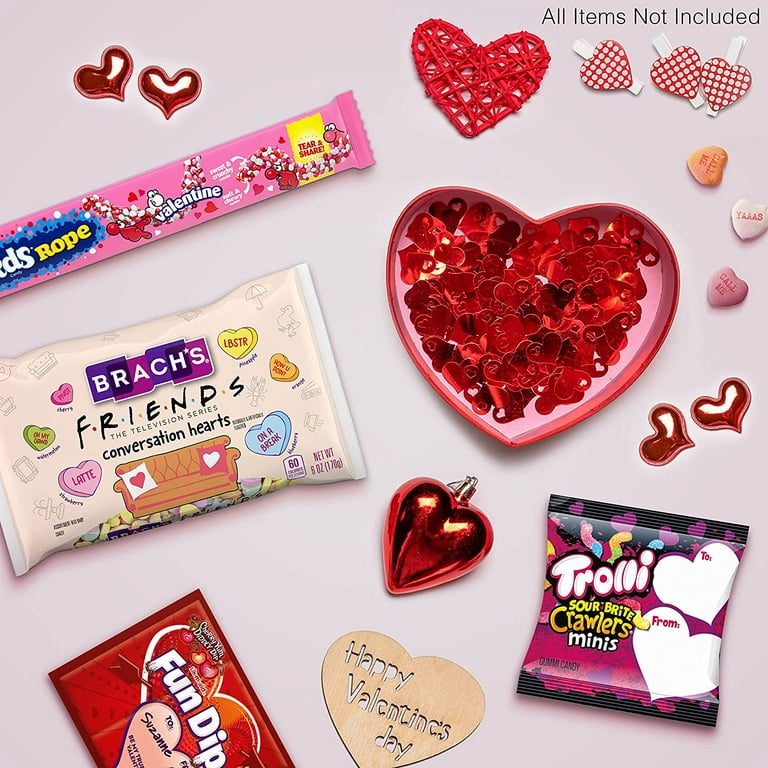 Brach's FRIENDS Valentine's Day Conversation Hearts Candy, 6 oz Bag 