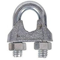 Cable Clamp 1/8" Galvanized Wire Rope Clamps 10 Pack - New