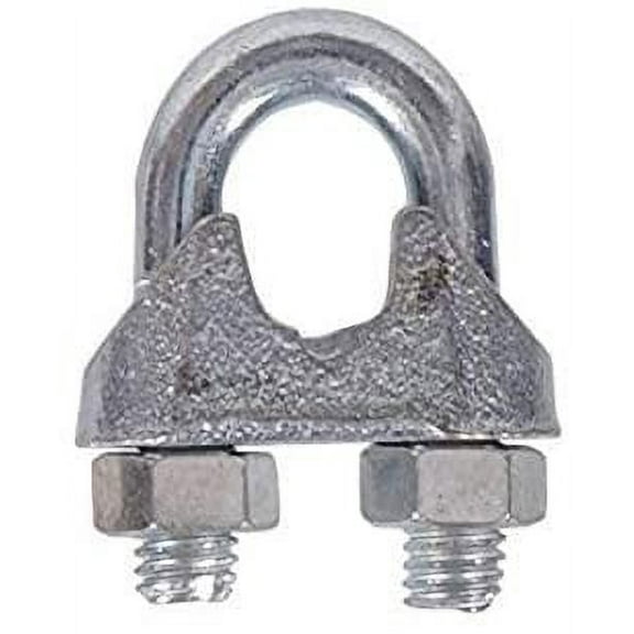 Cable Clamp 1/8" Galvanized Wire Rope Clamps 10 Pack - New