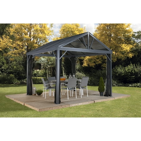 gazebo sojag roof 10x10 steel sanibel mosquito netting galvanised