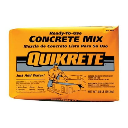 Quikrete  Ready-to-Use Concrete Mix  80 lb. (Best Concrete Ready Mix)