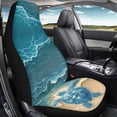 thumbnail image 4 of Uourmeti Auto Seat Protector Fade Resistant Polyester, Compatible with Vehicle Interior, Fit for Vans Car, Turtle, 4 of 6