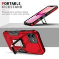 thumbnail image 5 of JTCASES for iPhone 11 Case, Support Magnetic Car Mount Adjustable Bracket Non-slipping 2-Layer Shockproof Drop Resistant Heavy Duty Protective Slim Shell, Green, 5 of 7