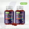 thumbnail image 3 of VITEEY Womens Multivitamin Gummies, Immune Support, Raspberry Flavor, 60 Count, 2 Pack, 3 of 7