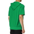 thumbnail image 3 of INSPIRE CHIC Men's Short Sleeve Hoodies Solid Color Zip Up Jackets with Hood 2XL Bright Green, 3 of 7