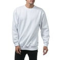 thumbnail image 4 of Pro Club Men's Heavyweight Crew Neck Fleece Pullover Sweater - White - Medium, 4 of 4
