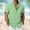 Green, variant on COSFO Mens Button Down Shirt Beach Summer Plaid Short Sleeve Shirt Collared Loose Fit Casual Vacation Mens Shirts