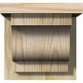 thumbnail image 2 of 8"W x 8"D x 8"H Newport Rough Sawn Corbel w/Backplate, Douglas Fir, 2 of 9