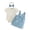 0-Blue&264, variant on Tiijoy Newborn Girls Outfits Cute Cotton Short Sleeve Romper Bow Jumper Dress Headband 3Pcs Set, Sizes 6-12M