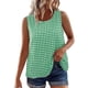 thumbnail image 4 of Camisas Y Tops de Verano de Mujer Cuello Redondo sin Mangas Camisa Cuadrada Top de Mujer Casual, 4 of 9