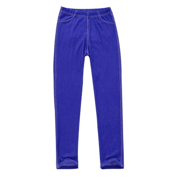Xinhuaya Kids Girls Footless Skinny Pants Child Pencil Pants Stretch Trousers 3-12 Years