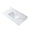 Carrara White, variant on Leavader 22"x4" Sintered stone Carrara White and Gold Stone Side Splash