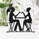 thumbnail image 4 of unbranded Soporte Decorativo De Servilletas De Metal Negro Para Cocina Restaurante Y Uso En, 4 of 8