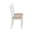 thumbnail image 3 of Powell Willow Vanilla White & Light Tan Side Chair (Set of 2), 3 of 9