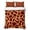Brown, Orange, Red, variant on Quilts King Size Bedding Set, Abstract Boho Lightweight Quilted Comforter, Middle Century Rustic Black White Texture Soft Reversible Bedspread Coverlet with Pillow Covers for All Season, 96" x 106"