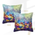 thumbnail image 3 of Bingfone Decorative Pillow Covers 18"X18" Spring Flower Seasonal Couch Pillow Cases Modern Farmhouse Covers For Couch Sofa Bed, 3 of 9
