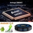 thumbnail image 4 of Boîtier TV Intelligent Hk1rbox W2 Android 11 Lecteur Multimédia Wi-Fi Double Bande Bluetooth Boîtier Intelligent Décodeur Prise UE, 4 of 5