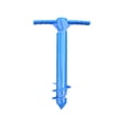 thumbnail image 1 of Miangastore Ancre de Parasol de Plage Support de Sable Universel (Bleu), 1 of 4