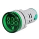 thumbnail image 2 of Voltímetro digital con pantalla LED redonda para bricolaje, CA 12-500 V Verde, 2 of 9