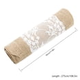 thumbnail image 2 of 3/4/5 Pcs Rustic Natural Hessian Table Vintage Lace Burlap Jute Table Cloth Rustic Wedding Table Decoration, 2 of 11