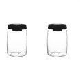 thumbnail image 1 of 2X Contenant de Grains de Café en Verre Bocal sous Vide Scellé Cuisine Nordique Thé Lait en Poudre Contenant L, 1 of 5