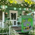 thumbnail image 2 of St. Patricks Day 3D Garden Flag Blackout Double Sided 12×18 Inch,Saint Patricks Green Lucky Shamrock Buffalo Plaid Hat Sign Small Flags Holiday Outdoor Yard Decoration, 2 of 6