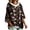 Black-B#50831HH, variant on Hearthz Christmas Women Hoodie 3/4 Batwing Sleeve Women's Sweatshirts Drop Shoulder Xmas Holiday Christmas Plaid Y2k Hooded Sweatshirt Pullover Sweater