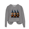 thumbnail image 6 of Towmus Halloween Sweatshirts for Women Pumpkin Shadow Sweater Cute Special Season Sweatshirt Funny Graphic Clothes, 6 of 6