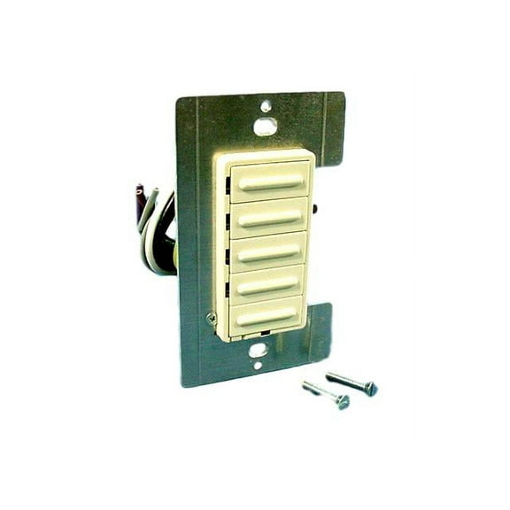 Leviton 17768-A Decora MicroDim Fluorescent Preset 4-Scene Dimmer Switch, Almond