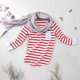 thumbnail image 3 of Camiseta De Fondo Elástico Con Rayas De Manga Larga De Algodón Para Niños De Invierno (Rojo / 7T)-185884.05 Tmvgtek Mujer, 3 of 6