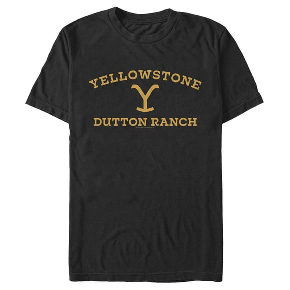T-Shirt de la Marque Yellowstone Dutton Ranch pour Homme - Black - X Large