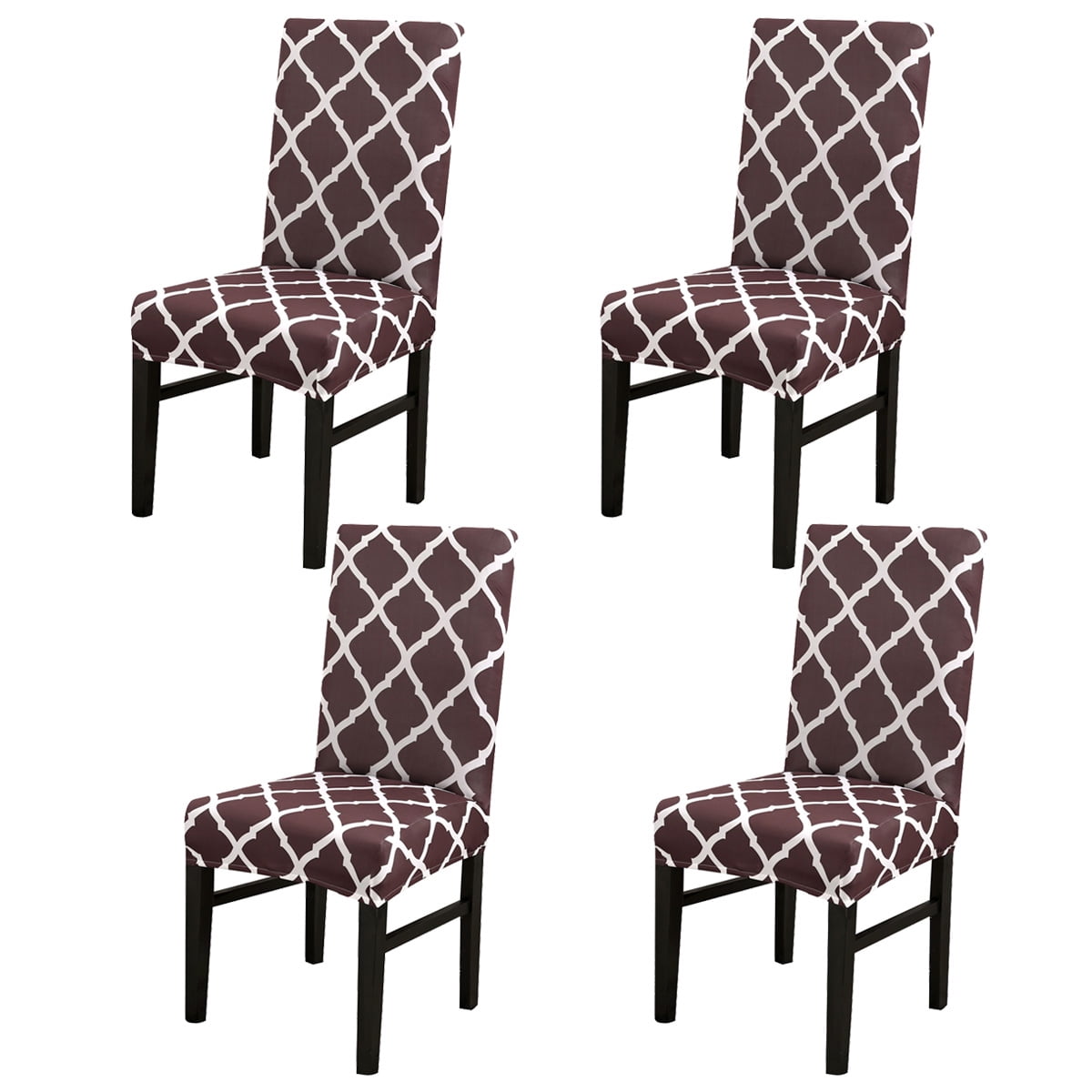 CJC Dining Room Chair Covers Set of 4, Stretch Dining Chair Protector