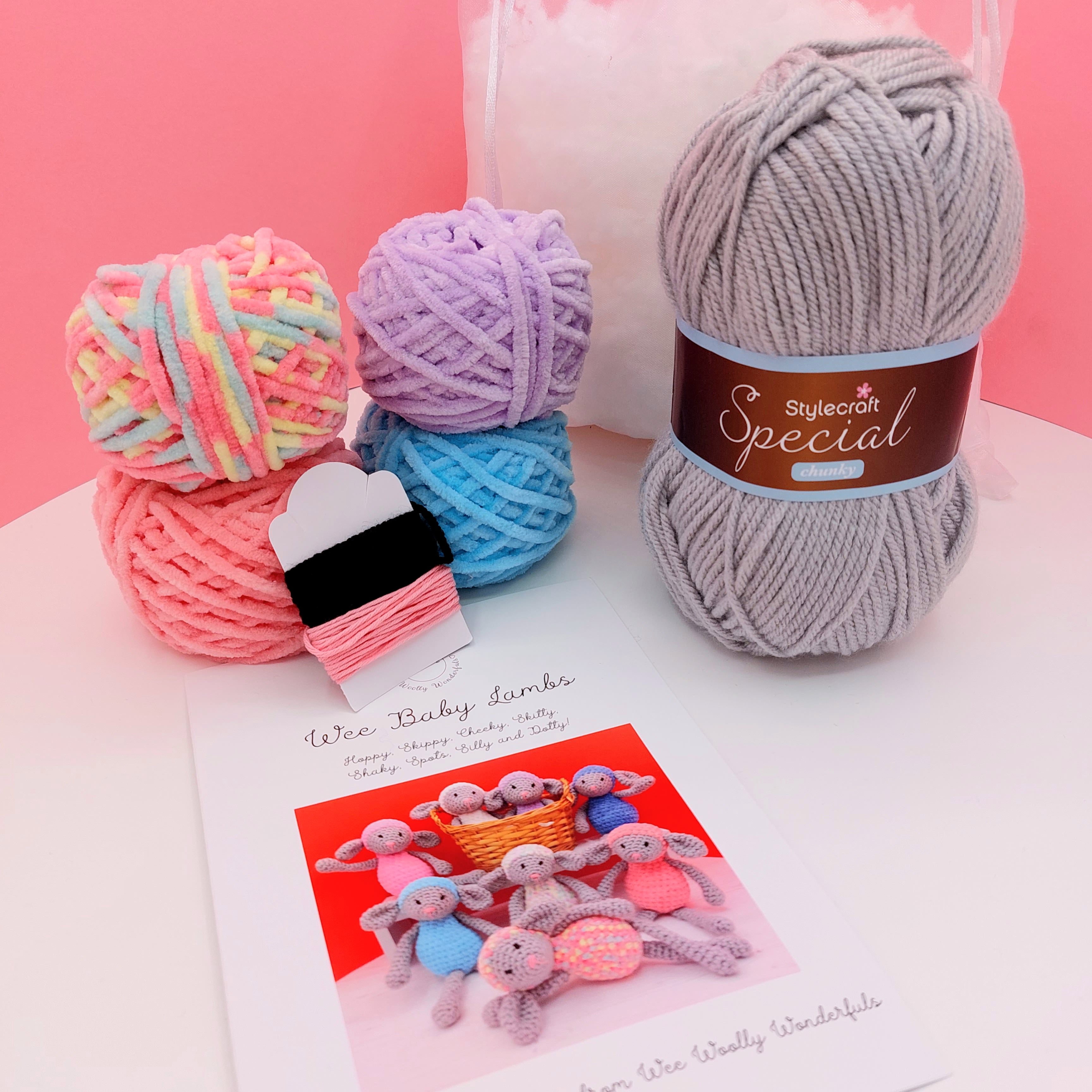 Baby Lambs Mini Crochet Kit