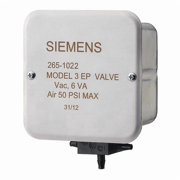 Siemens Solenoid Air Valve, 120V AC, 50 psi, PBT 265-1022