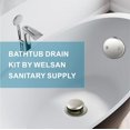 thumbnail image 3 of Kit de conversión de desagües de bañera Welsan de níquel cepillado, 3 of 6