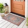 thumbnail image 3 of GLN Rugs Sumela - Indoor, Machine Washable Area Rug 2'x3' Terra/Green Home Carpet, 3 of 7