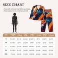 thumbnail image 4 of Fotbe Abstract Fabric Color Waves Pattern Long Sleeve Pajama Set for Women,Sleepwear Set,2-piece Loungewear Set,Soft PJs Comfy Nightwear with Pockets -Large, 4 of 7