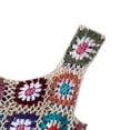 thumbnail image 4 of Robe de Plage pour Femmes en Crochet Colorée Sans Manches Ajourée à Franges, 4 of 7