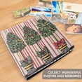 thumbnail image 4 of FORMRS 3 Ring Photo Album 4"x6" Self Adhesive Large Capacity PU Leather Cover, Stripes Trees, 4 of 8