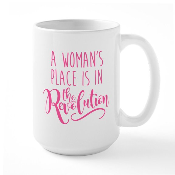 CafePress - Womens Place Revolution Large Mug - 15 oz Ceramic Large White Novelty Mug